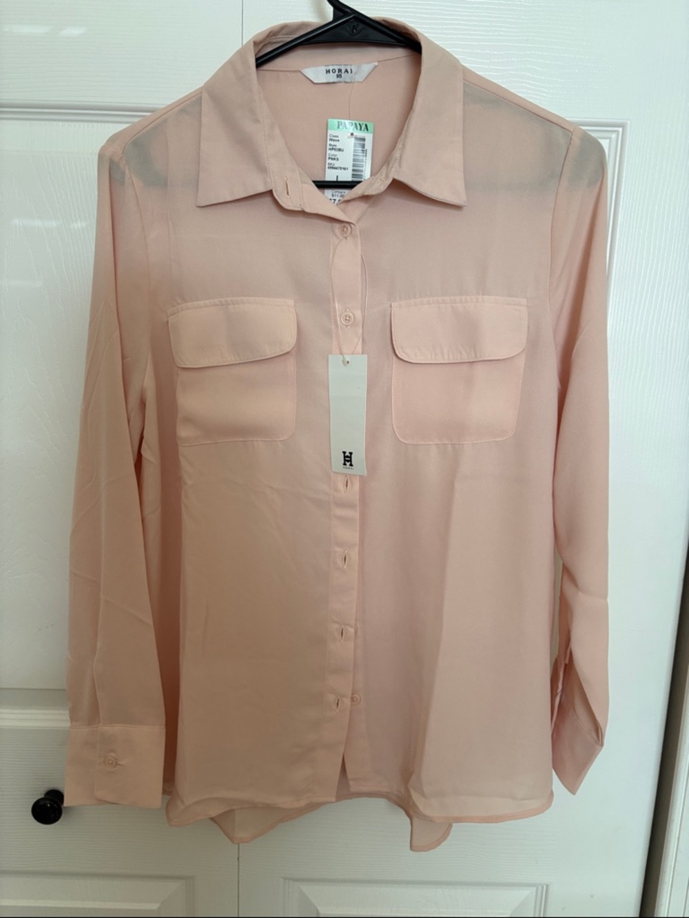 Women's Button-Down Shirt in Blush Pink